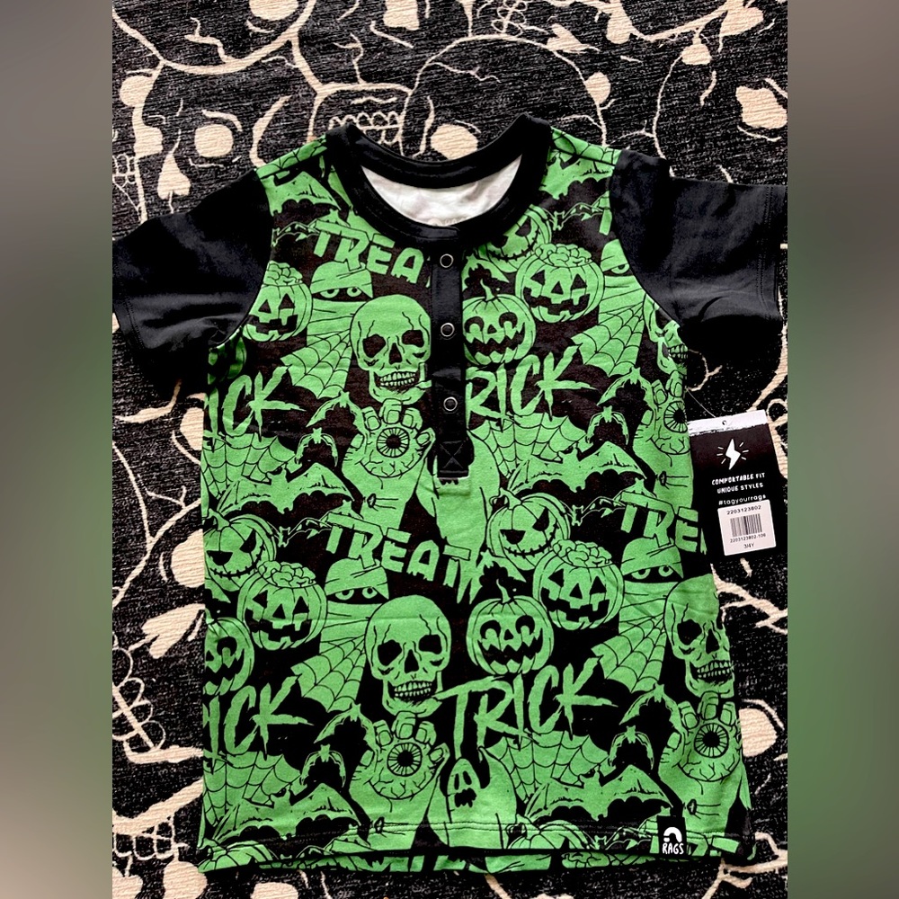 TRICK OR TREAT Rags kids tee